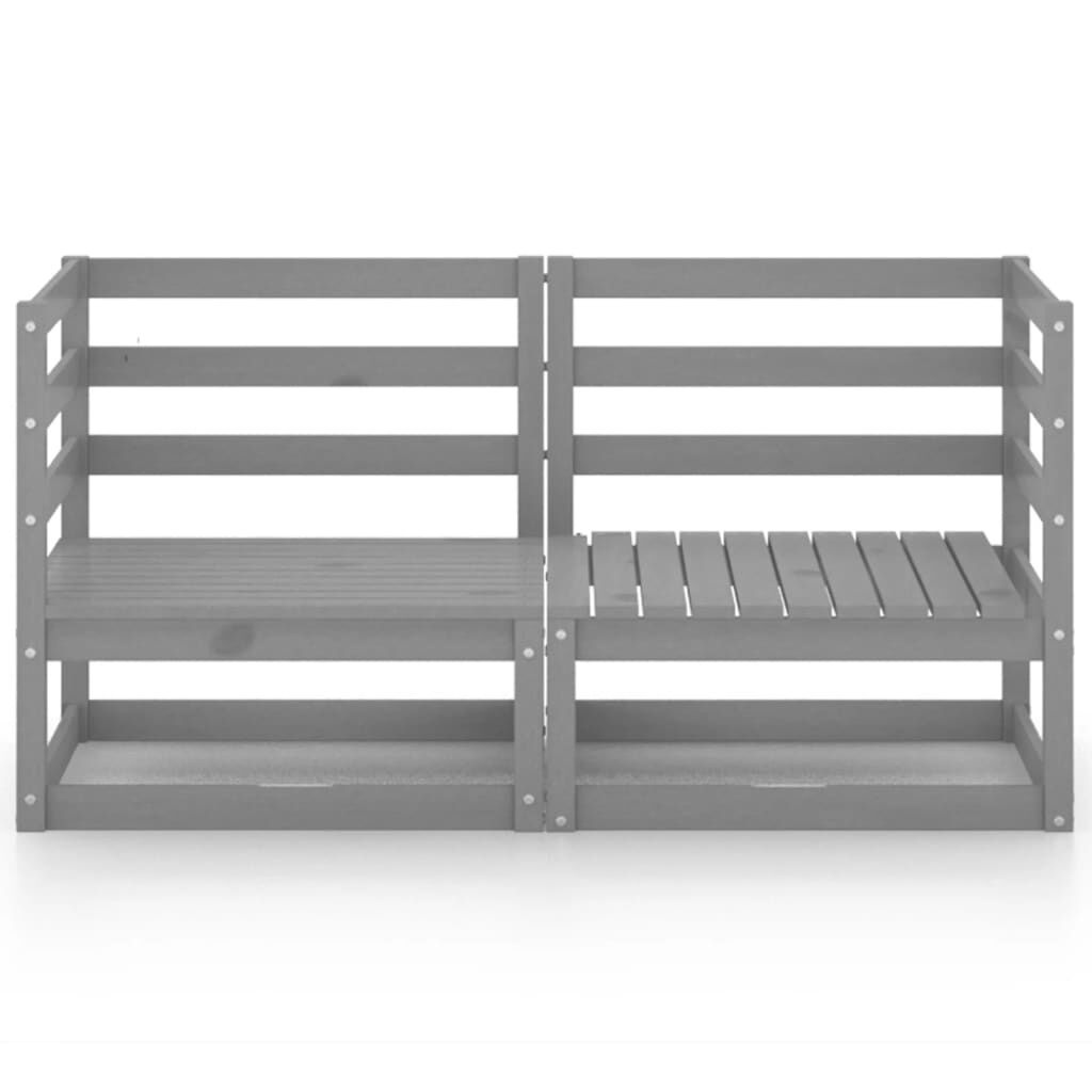 vidaXL Tuinbank Grijs Grenenhout - 60% Korting!