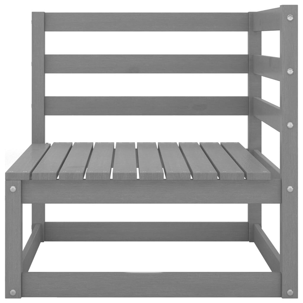 vidaXL Tuinbank Grijs Grenenhout - 60% Korting!