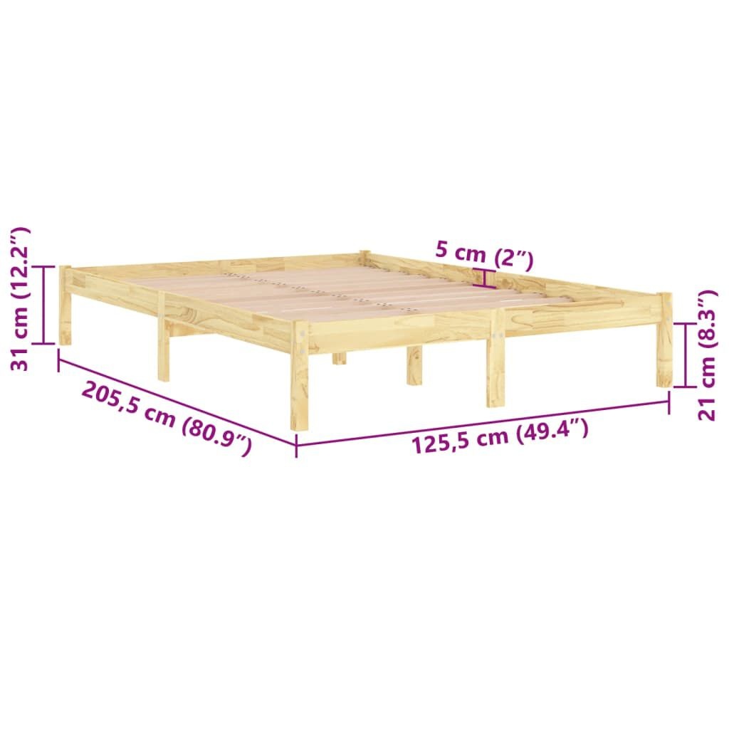 VidaXL Bedframe Grenenhout 120x200cm - 35% Korting!
