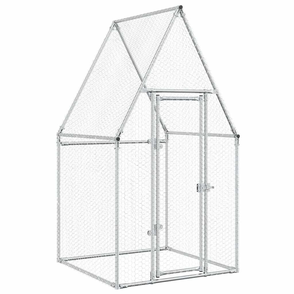 Kippenhok gegalvaniseerd staal 100x100x190cm - 60% Korting!
