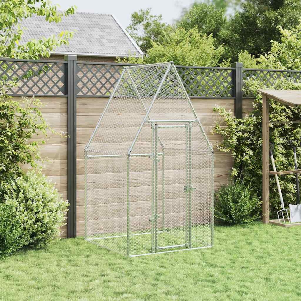 Kippenhok gegalvaniseerd staal 100x100x190cm - 60% Korting!