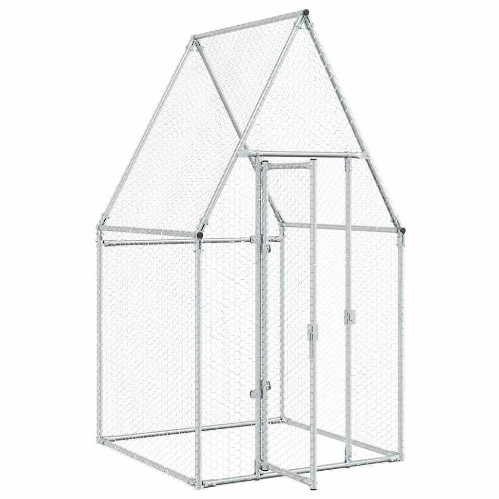 Kippenhok gegalvaniseerd staal 100x100x190cm - 60% Korting!