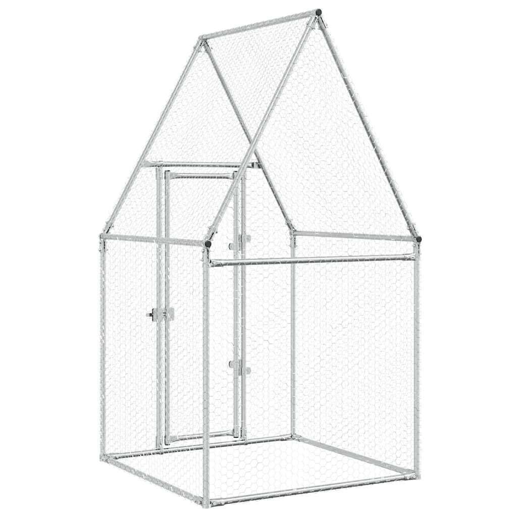 Kippenhok gegalvaniseerd staal 100x100x190cm - 60% Korting!