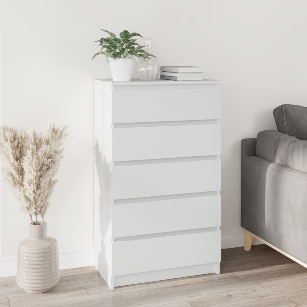 vidaXL Ladekast Wit 60x36x103cm - Retourmodel - 50% Korting!