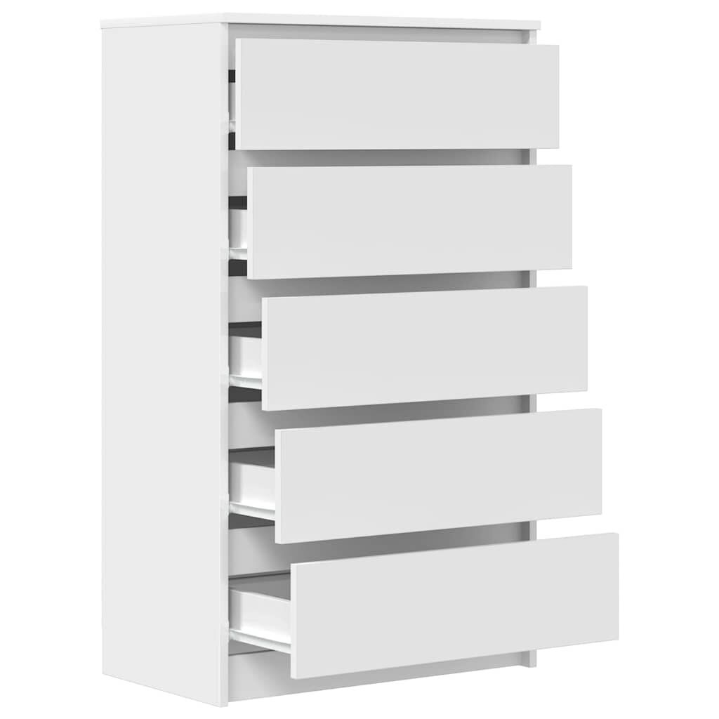 vidaXL Ladekast Wit 60x36x103cm - Retourmodel - 50% Korting!