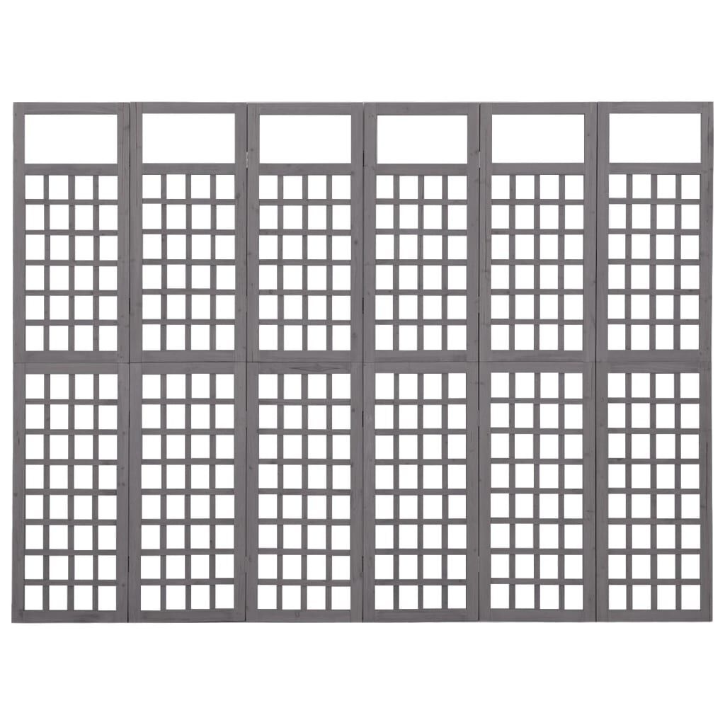 VidaXL Kamerscherm/Trellis Grijs 242,5x180cm - 35% Korting!