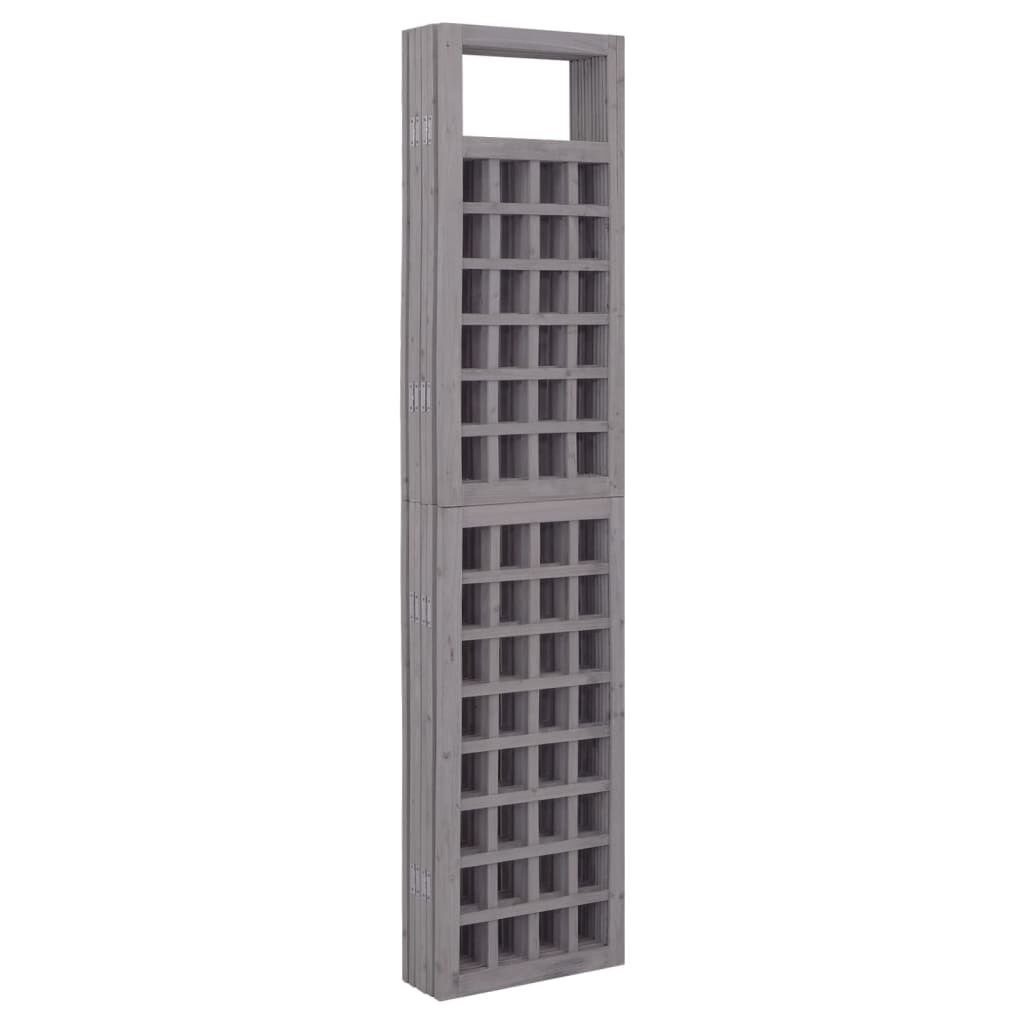 VidaXL Kamerscherm/Trellis Grijs 242,5x180cm - 35% Korting!