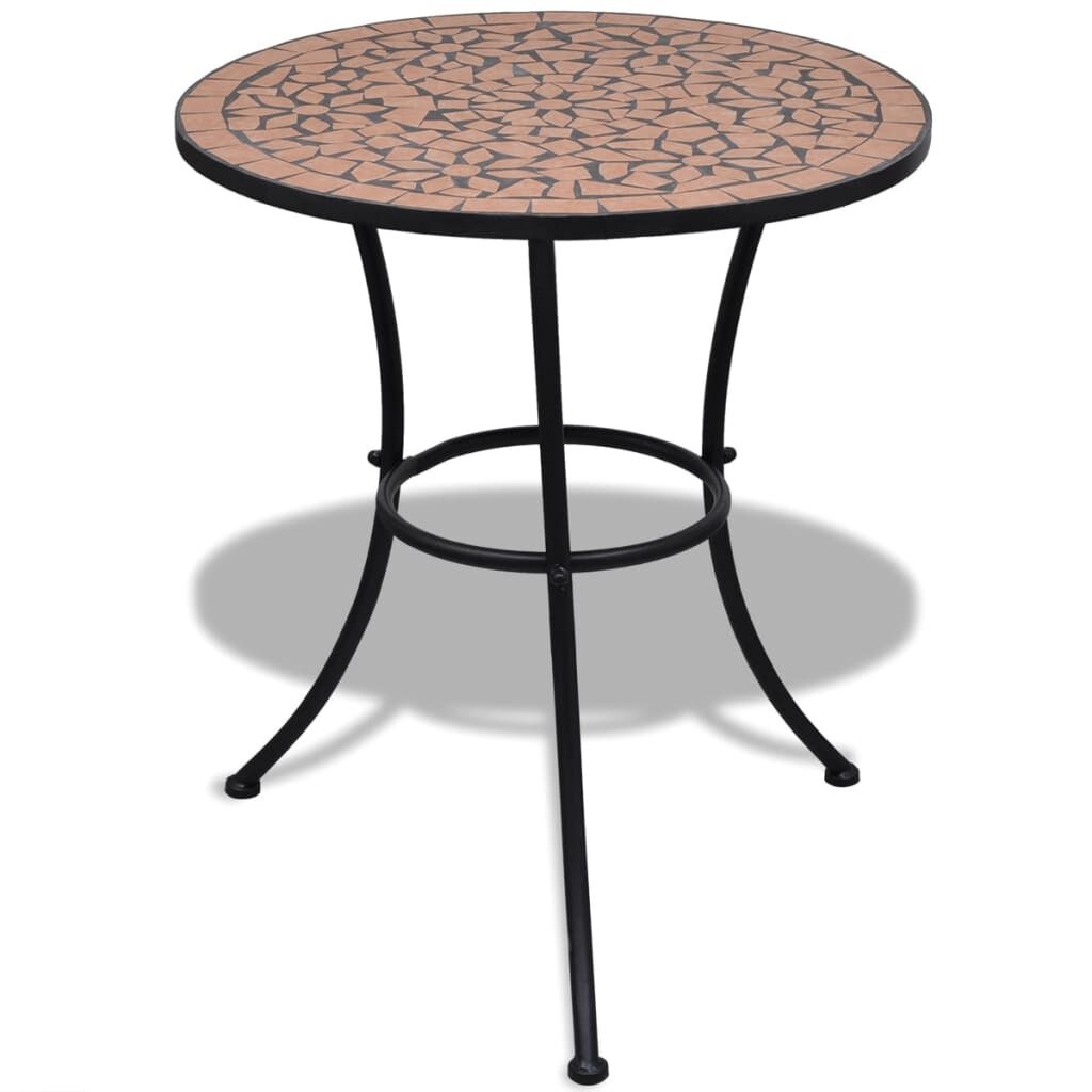 vidaXL Bistrotafel 60cm Terracotta - Retourdeal!