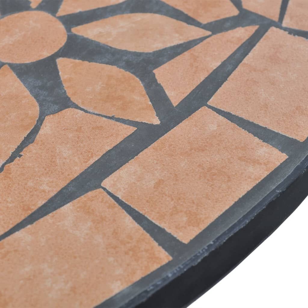 vidaXL Bistrotafel 60cm Terracotta - Retourdeal!