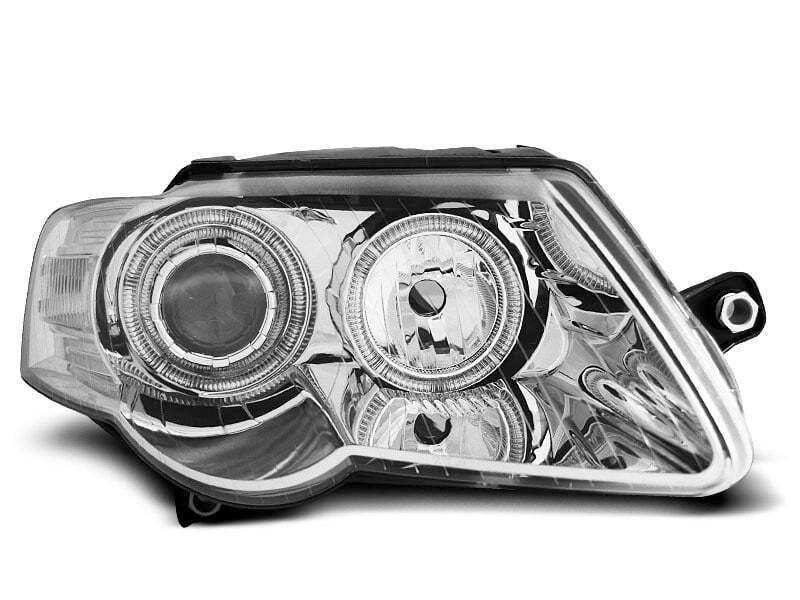 Koplampen dual halo rims VW PASSAT B6 3C 03 05-10 ANGEL EYES CHROOM