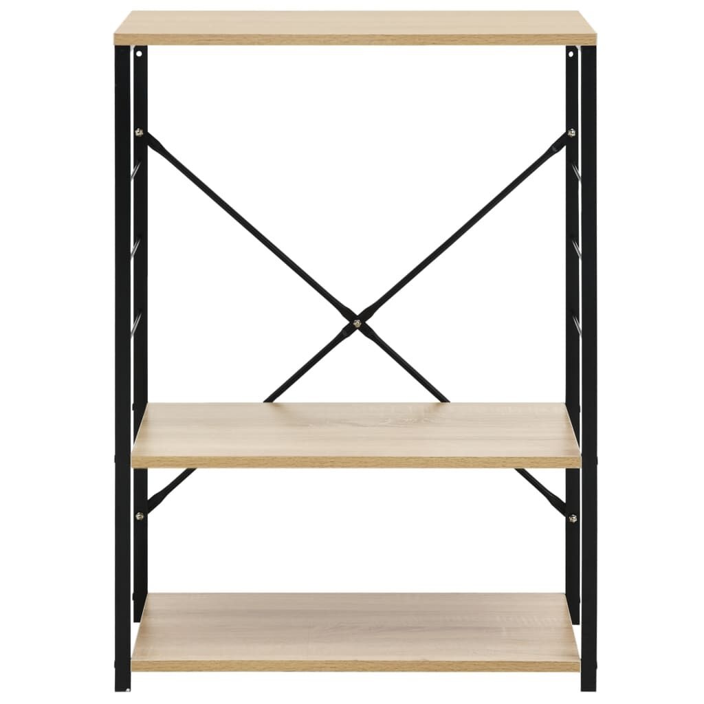 vidaXL Magnetronkast Zwart/Eiken - 60% Korting!