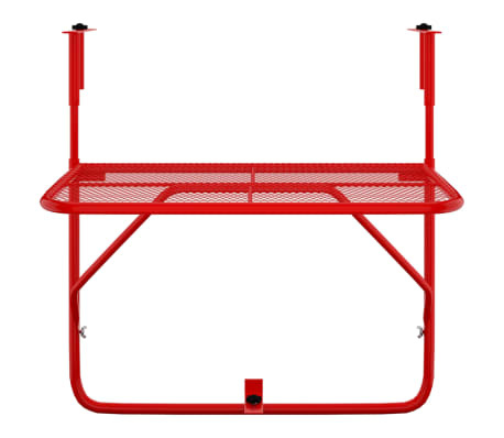 vidaXL Balkontafel Rood 60x40 cm - 35% Korting! (Retour)