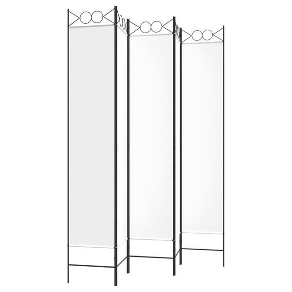 Kamerscherm 5 Panelen Wit 200x220cm - 35% Korting!