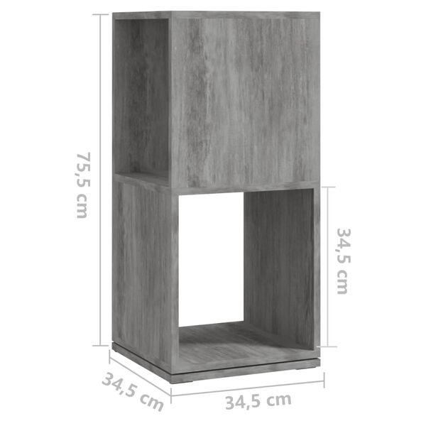 Draaibare Kast Betongrijs 34,5cm - 35% Korting! (Lichte Schade)