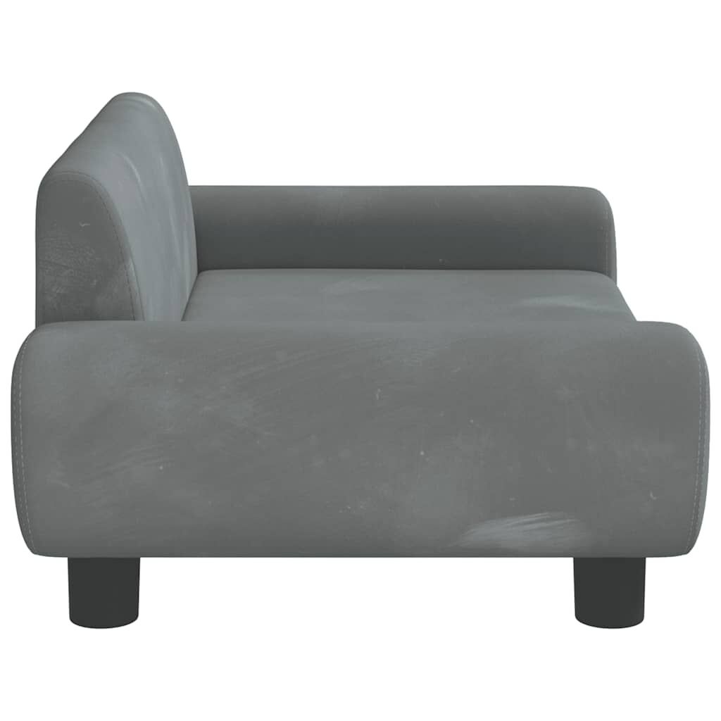 VidaXL Hondenmand Fluweel Grijs - 70x45cm - 35% Korting!