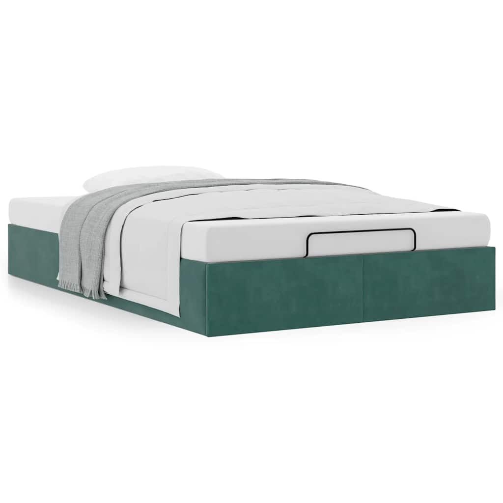 vidaXL Bedframe 120x200 Groen -60%! Ruime Opbergruimte