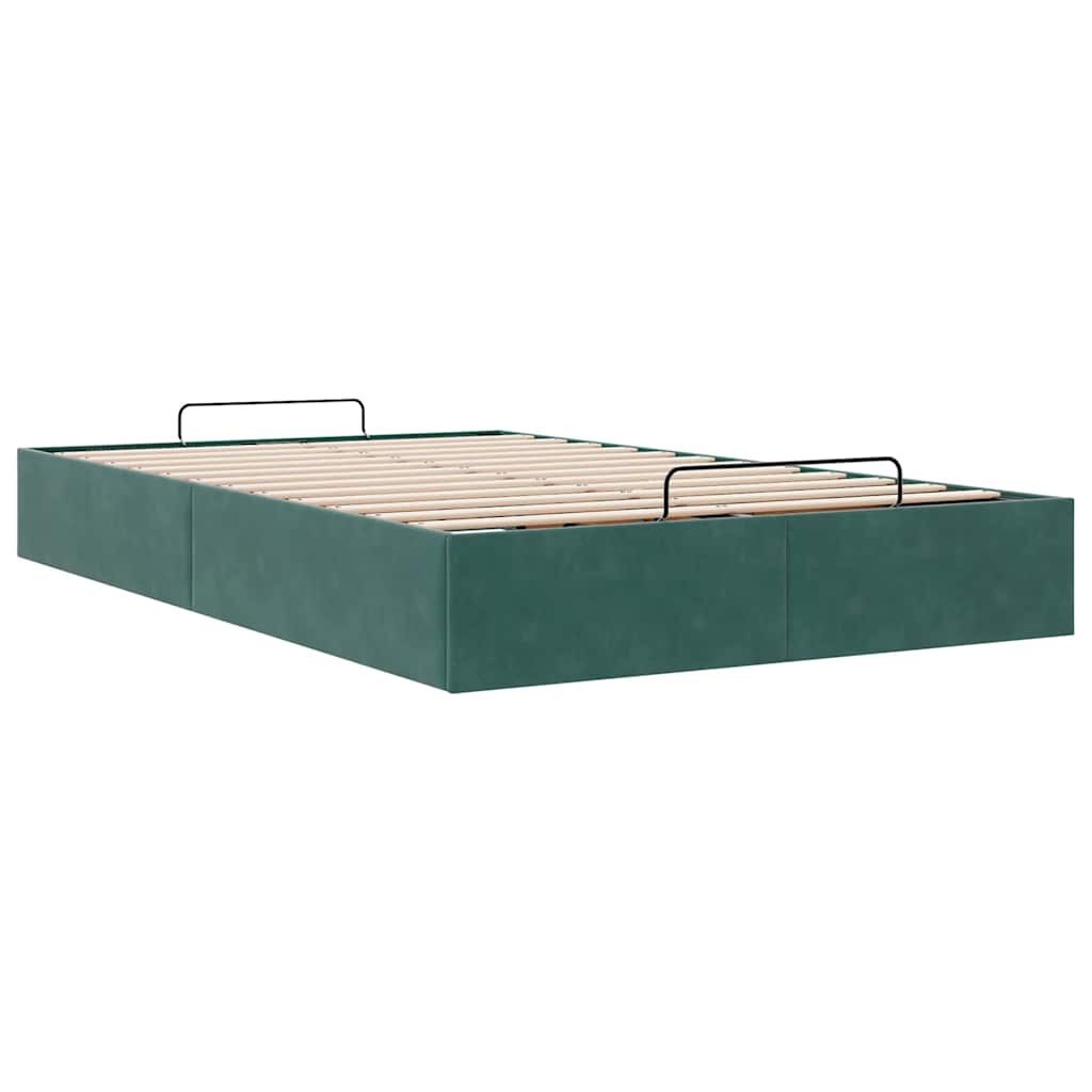 vidaXL Bedframe 120x200 Groen -60%! Ruime Opbergruimte