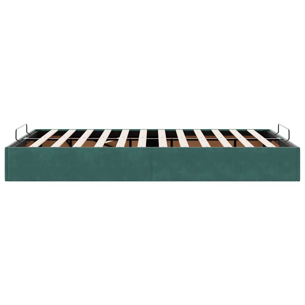 vidaXL Bedframe 120x200 Groen -60%! Ruime Opbergruimte