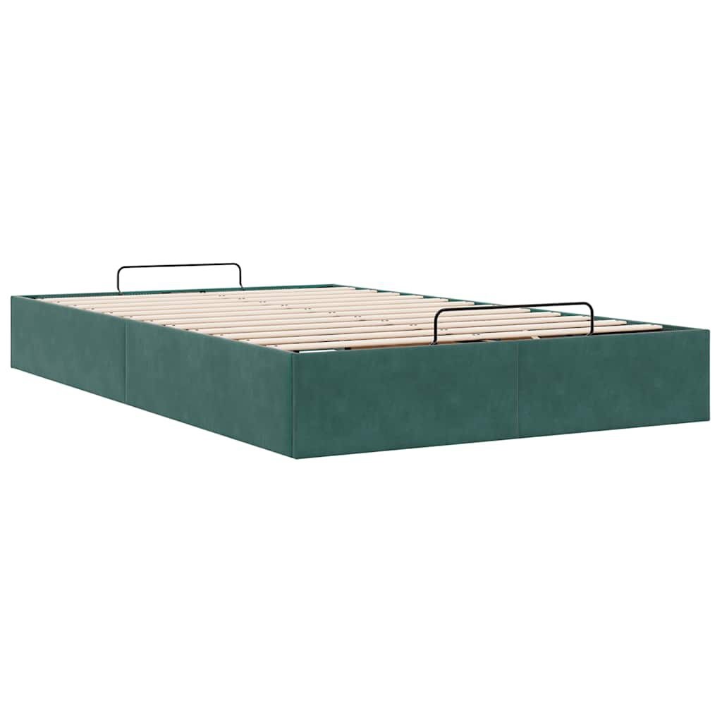 vidaXL Bedframe 120x200 Groen -60%! Ruime Opbergruimte