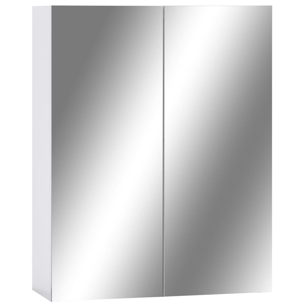 vidaXL Spiegelkast Badkamer Wit 60cm - 35% Korting!