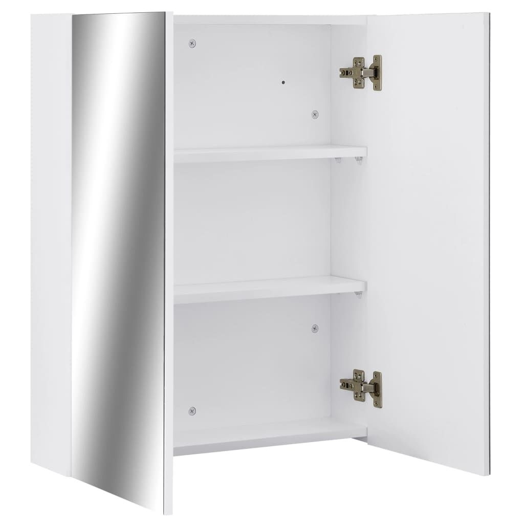 vidaXL Spiegelkast Badkamer Wit 60cm - 35% Korting!