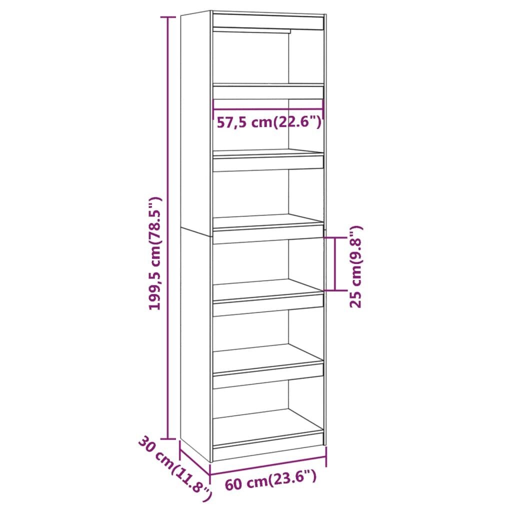 Boekenkast/Kamerscherm Grenenhout 60cm - 35% Korting!