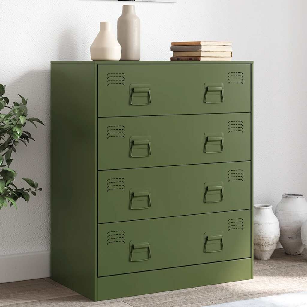vidaXL Dressoir Olijfgroen 67cm - 60% Korting!