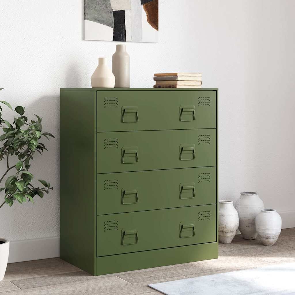 vidaXL Dressoir Olijfgroen 67cm - 60% Korting!