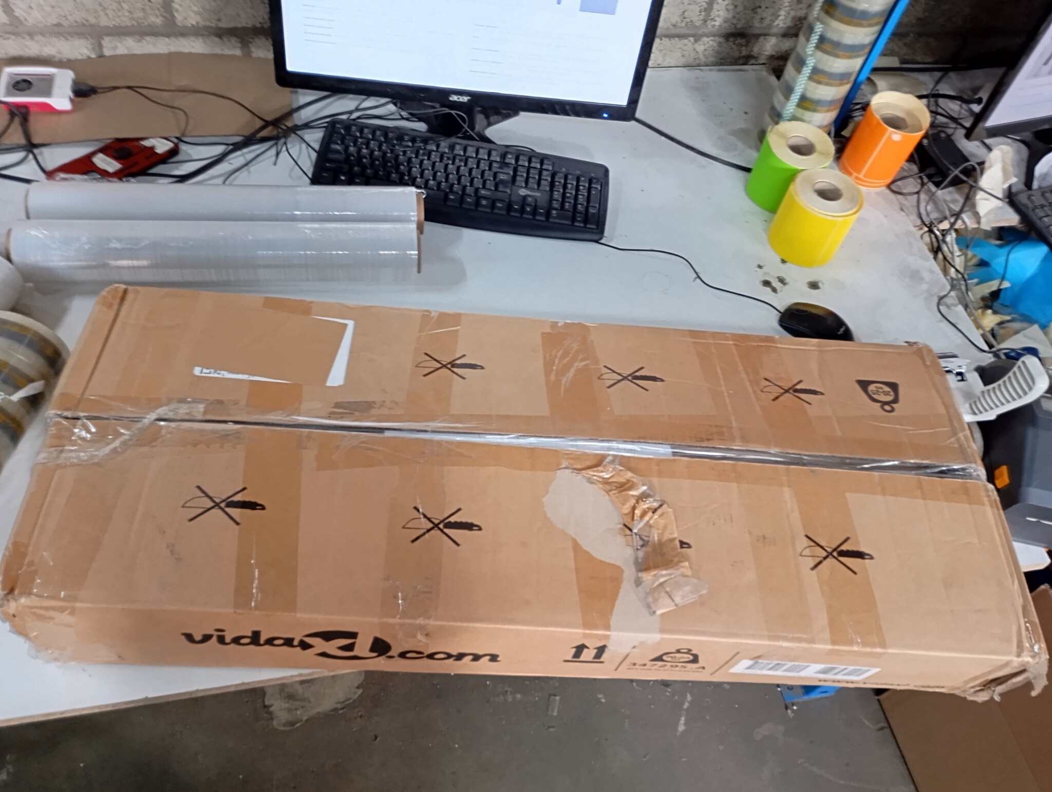 vidaXL Bedframe zonder matras 90x190 cm fluweel donkergrijs