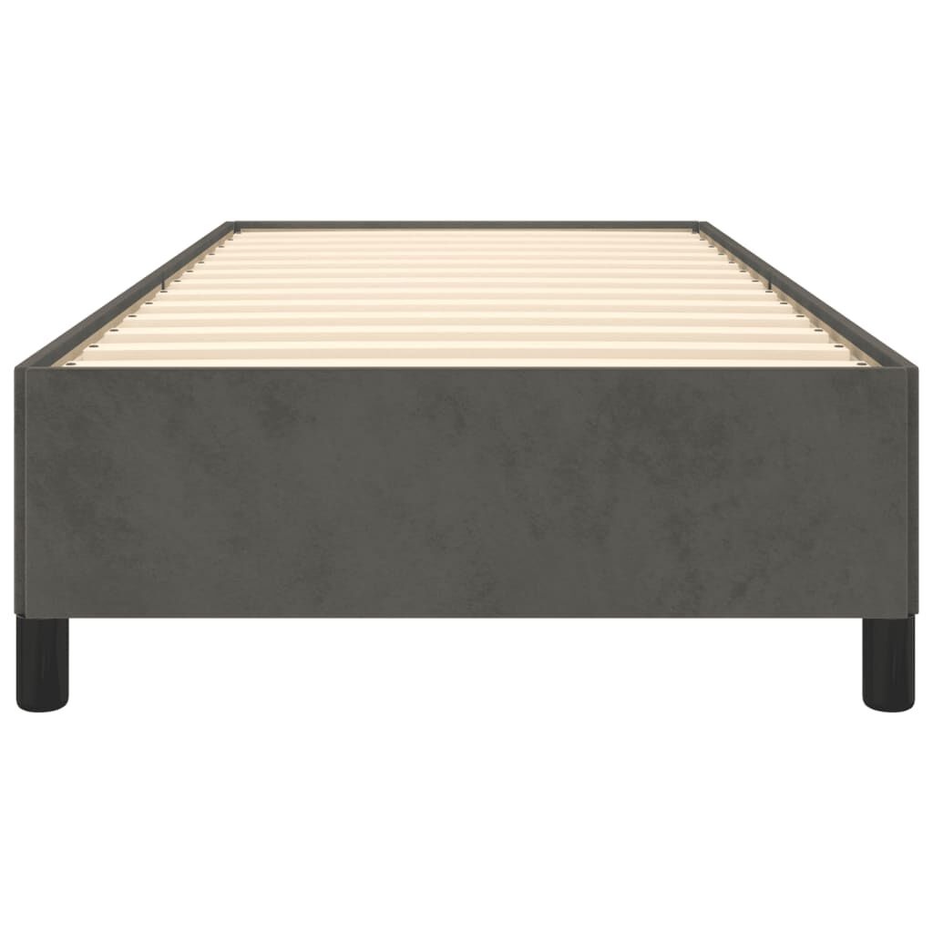 vidaXL Bedframe zonder matras 90x190 cm fluweel donkergrijs