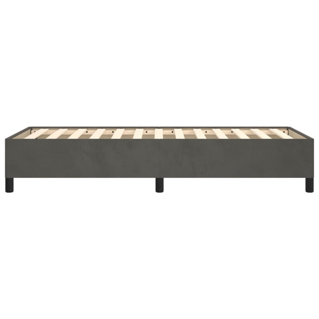 vidaXL Bedframe zonder matras 90x190 cm fluweel donkergrijs