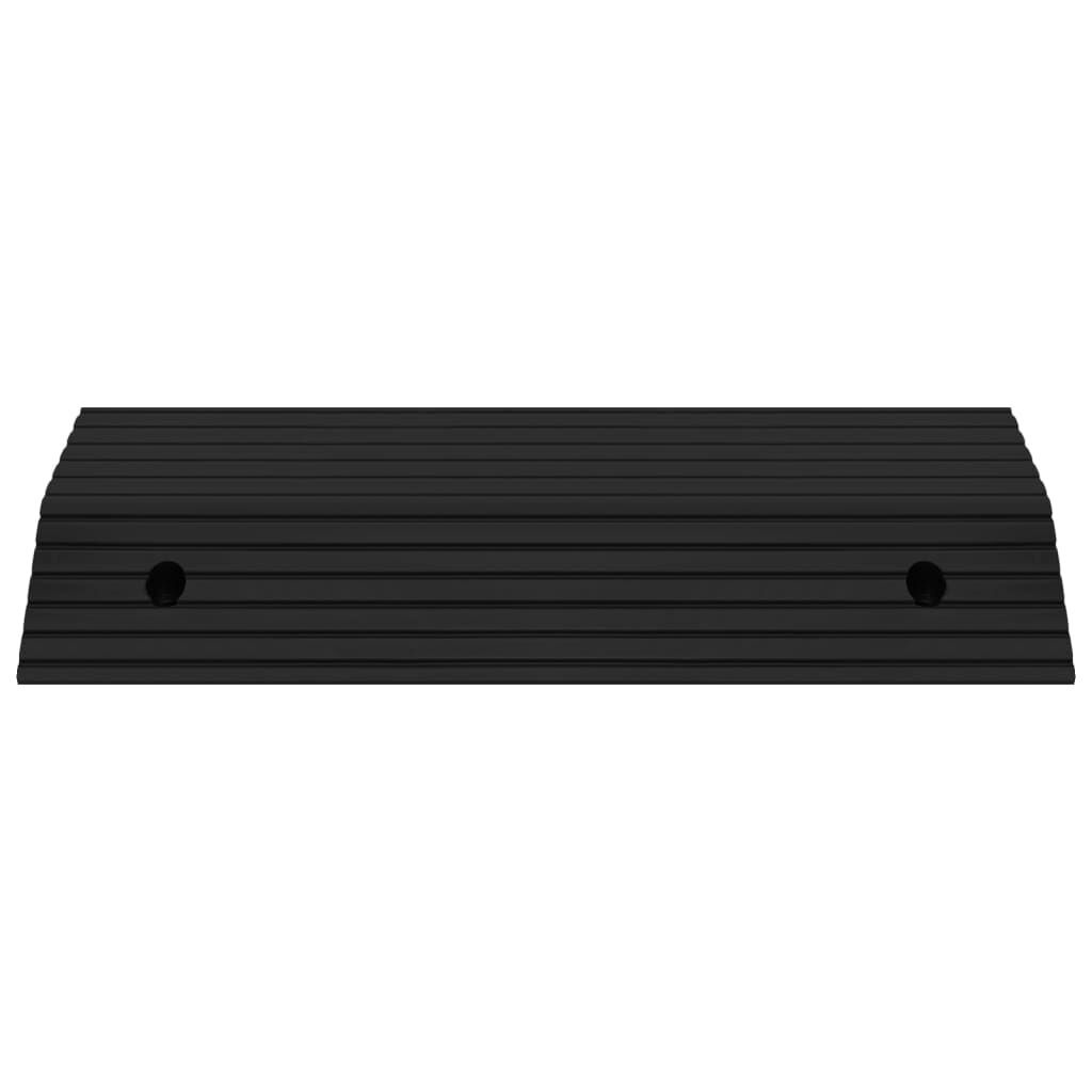 vidaXL Drempelbrug Rubber 80x40x8cm Zwart - Retourdeal!