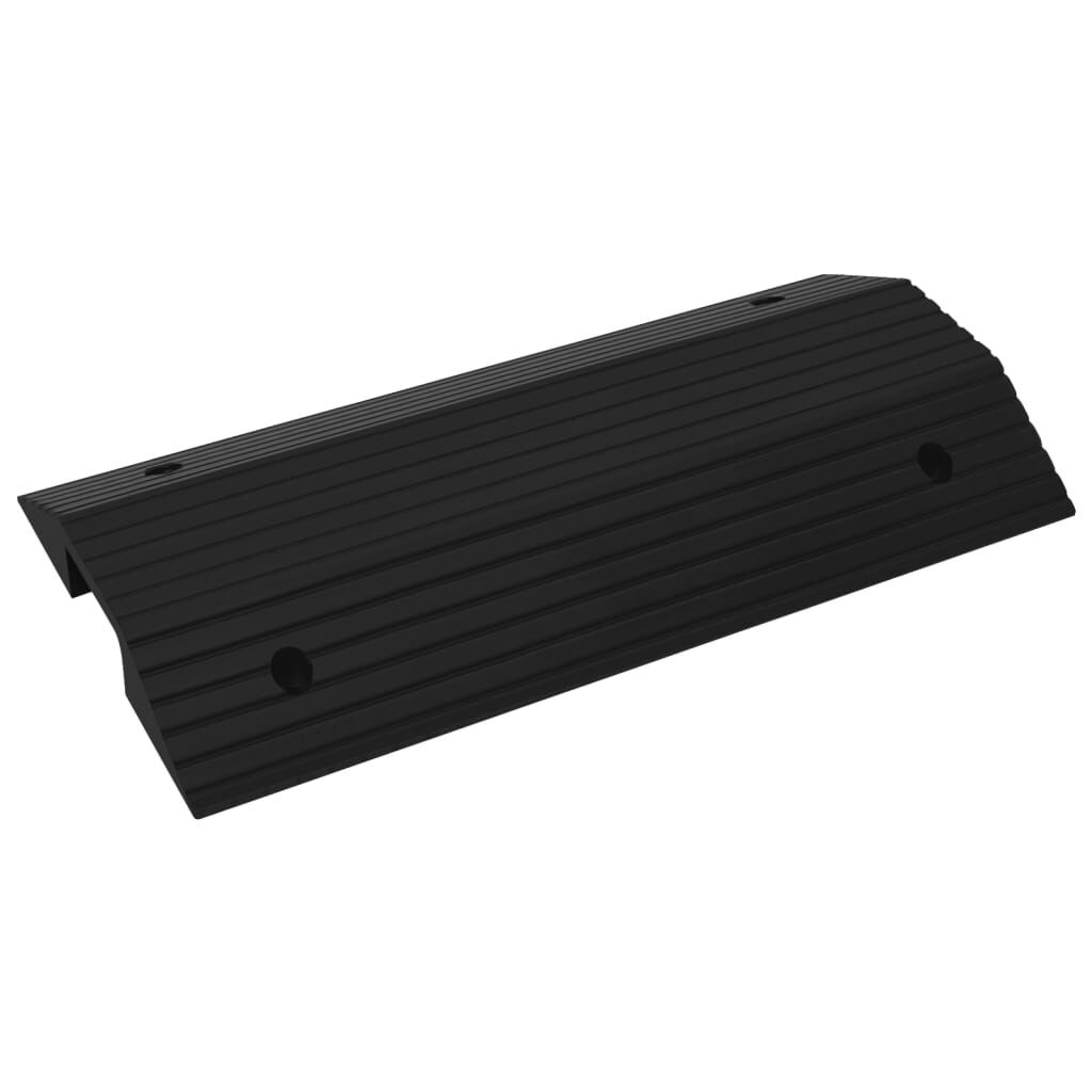 vidaXL Drempelbrug Rubber 80x40x8cm Zwart - Retourdeal!
