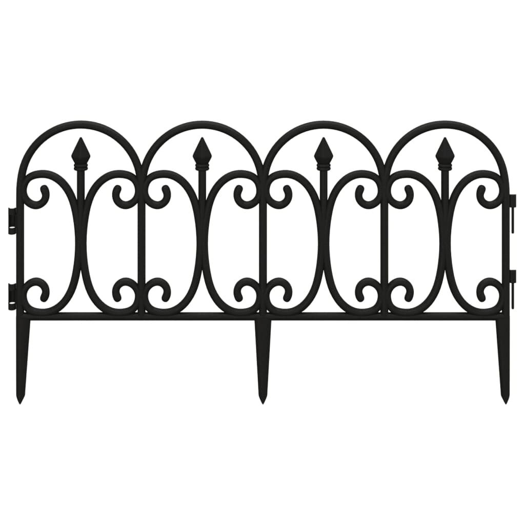 Gazonranden Set (17 stuks, 10m) - Zwart - 35% Korting!