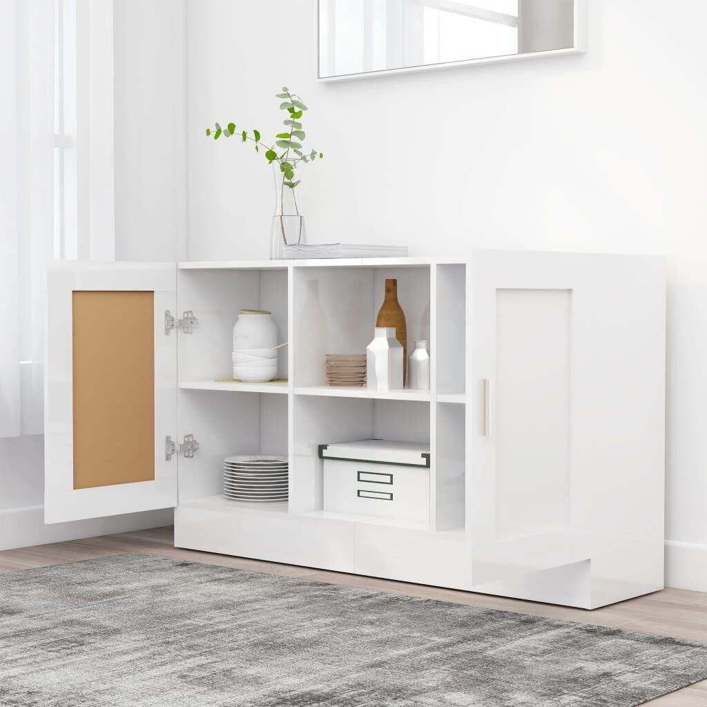 Dressoir Hoogglans Wit 120cm - VIDA XL - 50% Korting!