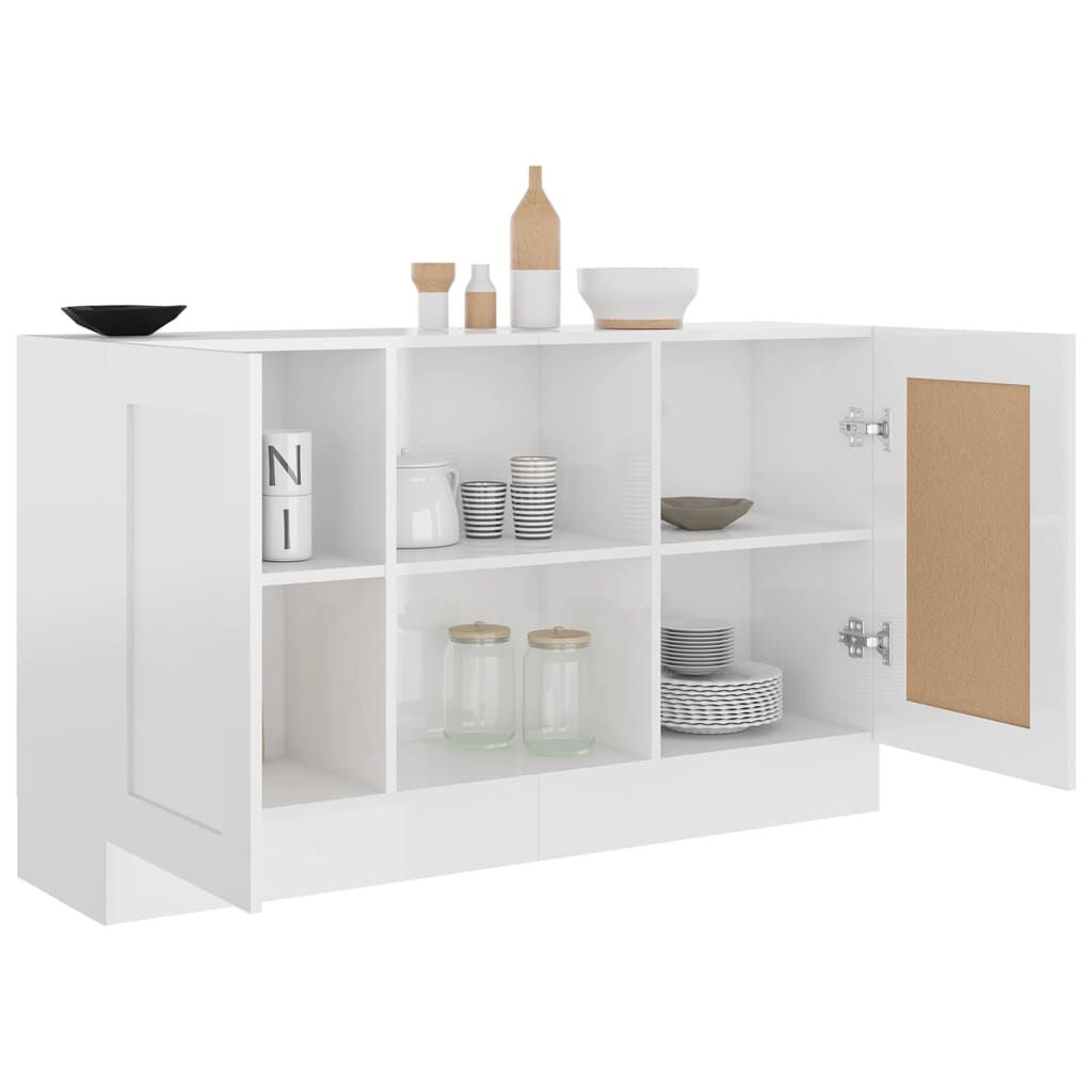 Dressoir Hoogglans Wit 120cm - VIDA XL - 50% Korting!