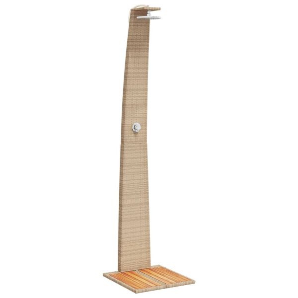 vidaXL Buitendouche Rattan Beige - 50% Korting! (Lichte Schade)