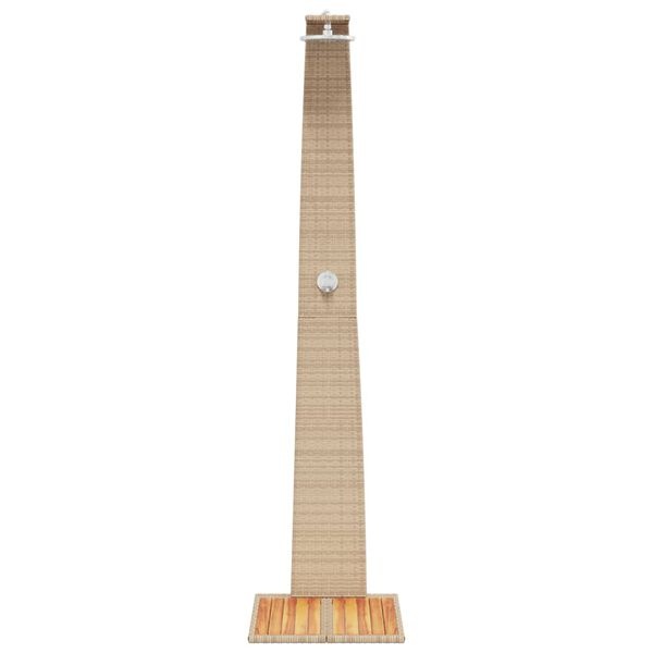 vidaXL Buitendouche Rattan Beige - 50% Korting! (Lichte Schade)