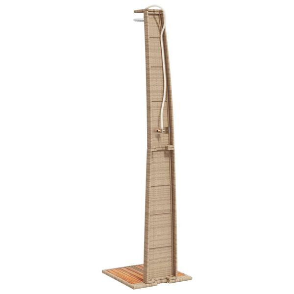 vidaXL Buitendouche Rattan Beige - 50% Korting! (Lichte Schade)