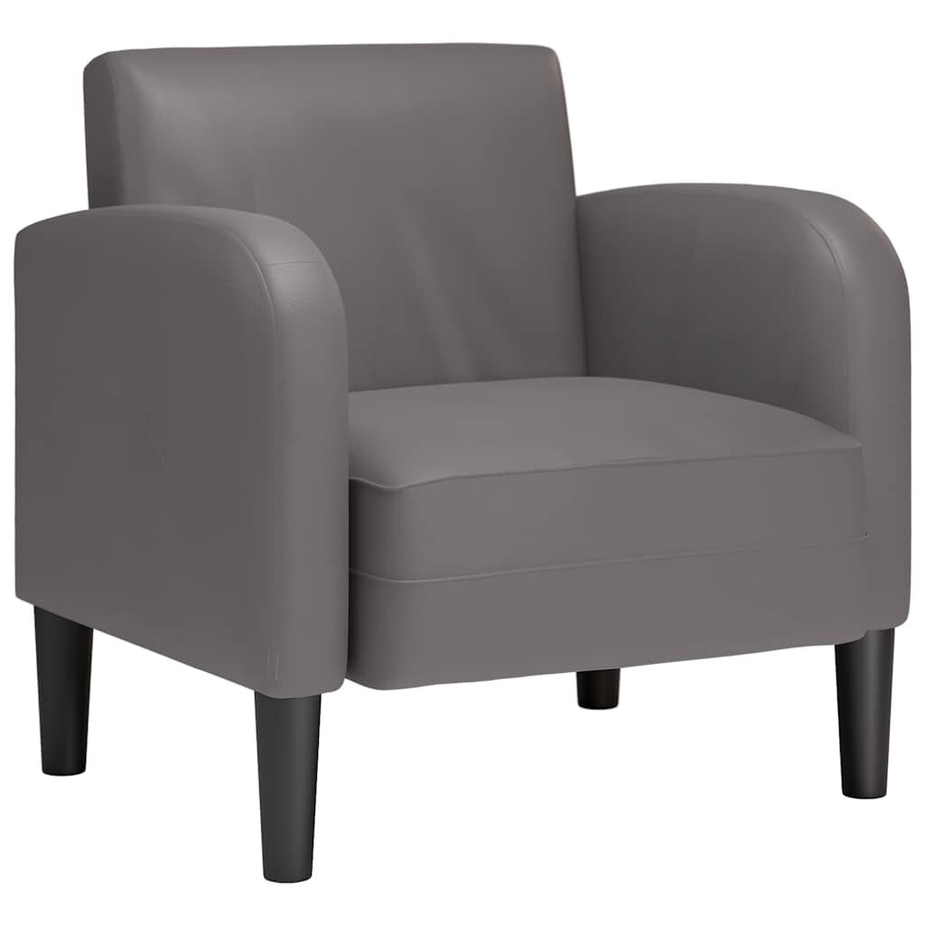 VidaXL Fauteuil Grijs Kunstleer -35%! Krasje, Topdeal!