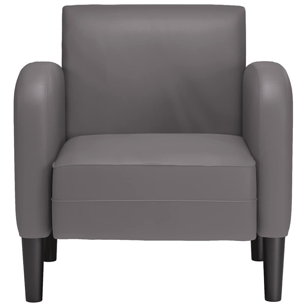 VidaXL Fauteuil Grijs Kunstleer -35%! Krasje, Topdeal!