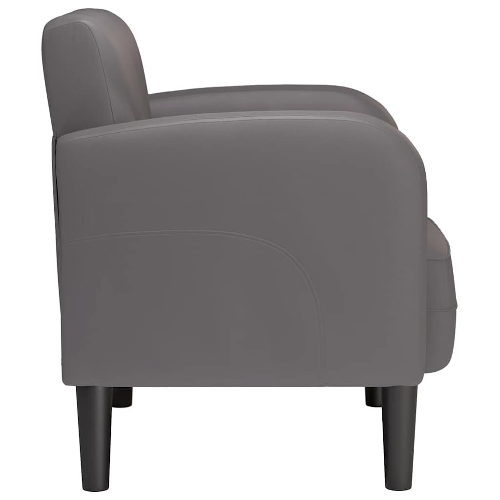 VidaXL Fauteuil Grijs Kunstleer -35%! Krasje, Topdeal!