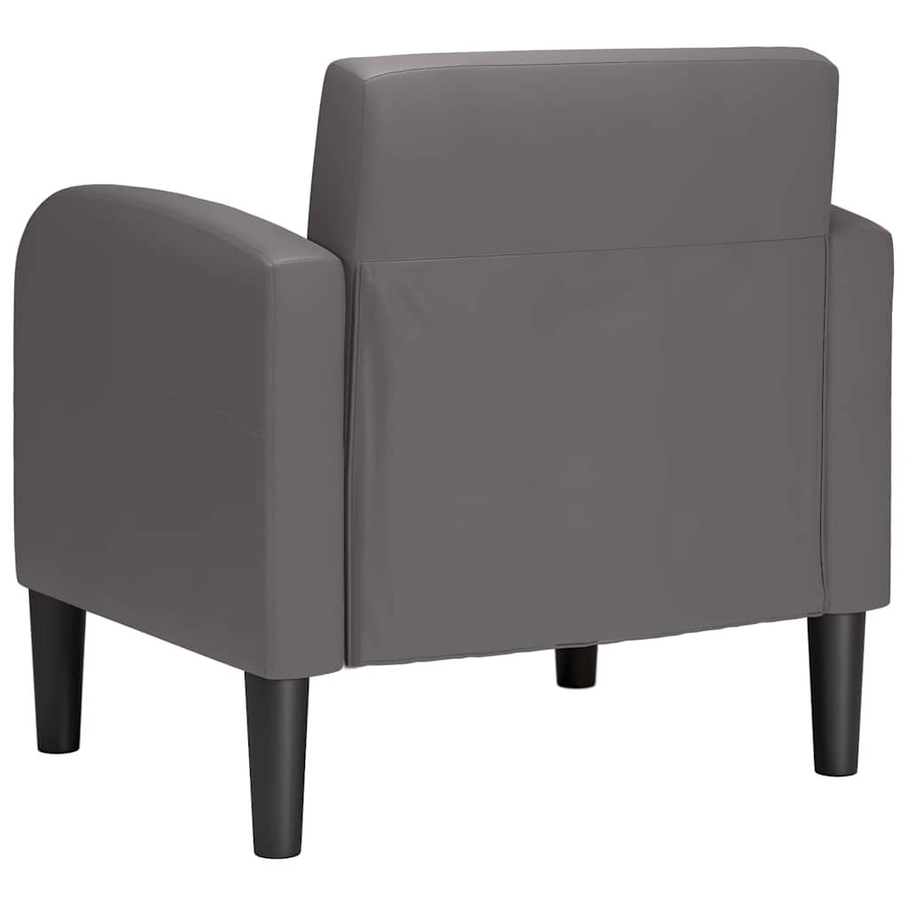 VidaXL Fauteuil Grijs Kunstleer -35%! Krasje, Topdeal!