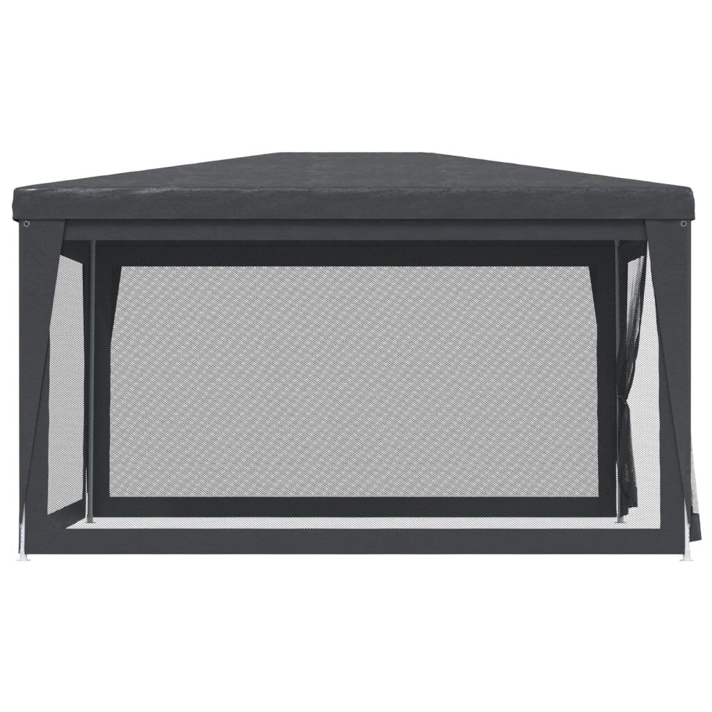 Retourdeal: Partytent 3x4m met Mesh Zijwanden - Antraciet