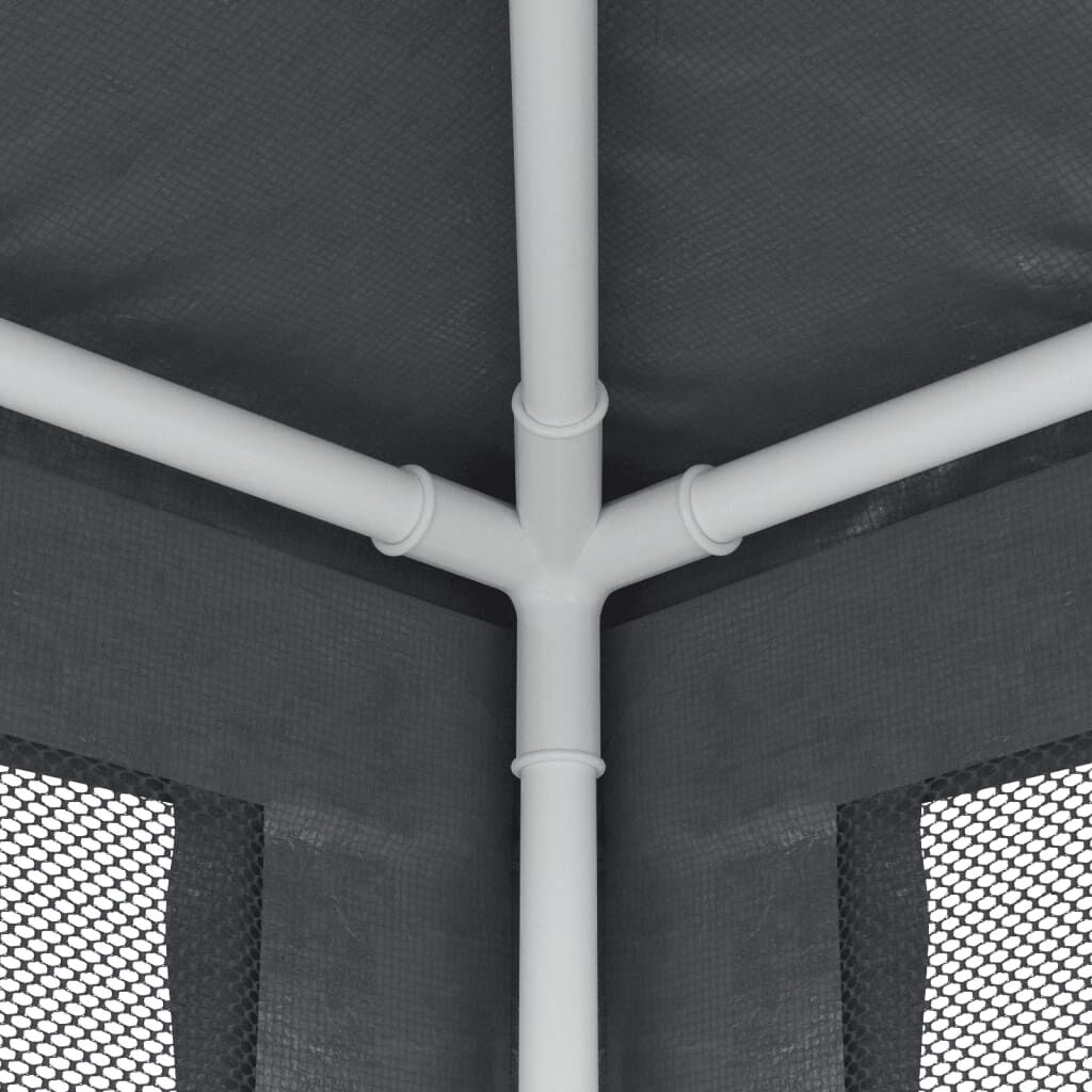 Retourdeal: Partytent 3x4m met Mesh Zijwanden - Antraciet