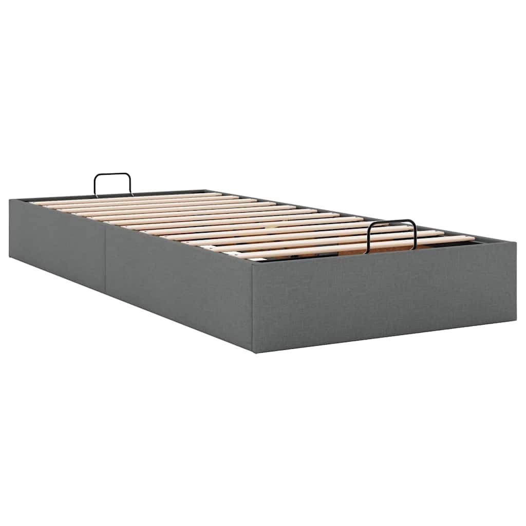 VidaXL Bedframe 100x200 cm Donkergrijs - Retourdeal!