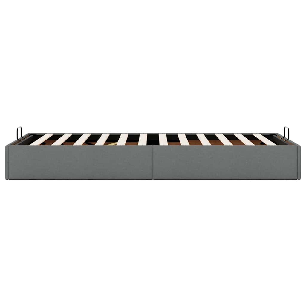 VidaXL Bedframe 100x200 cm Donkergrijs - Retourdeal!