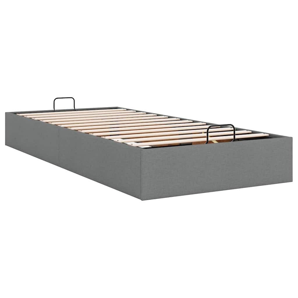 VidaXL Bedframe 100x200 cm Donkergrijs - Retourdeal!