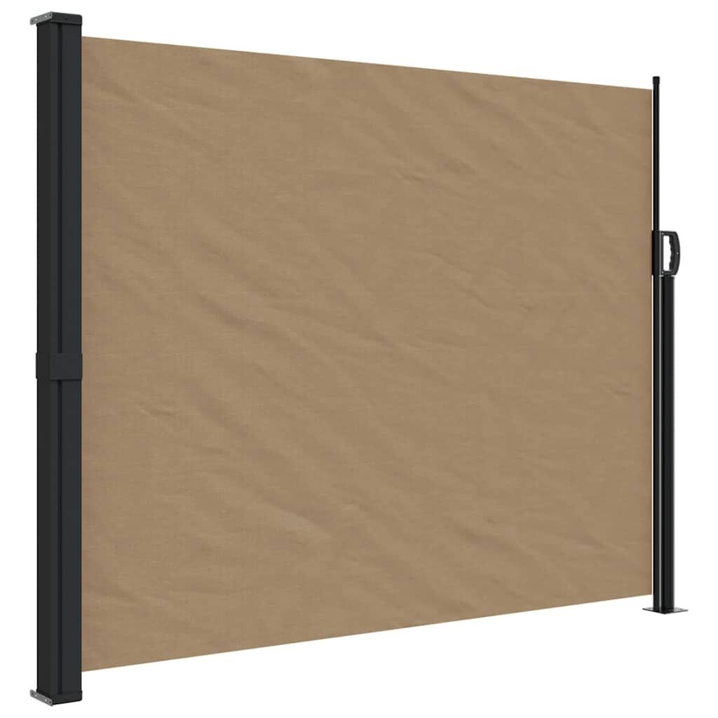 vidaXL Uittrekbaar Windscherm 160x300 cm Taupe - Zo Goed Als Nieuw!