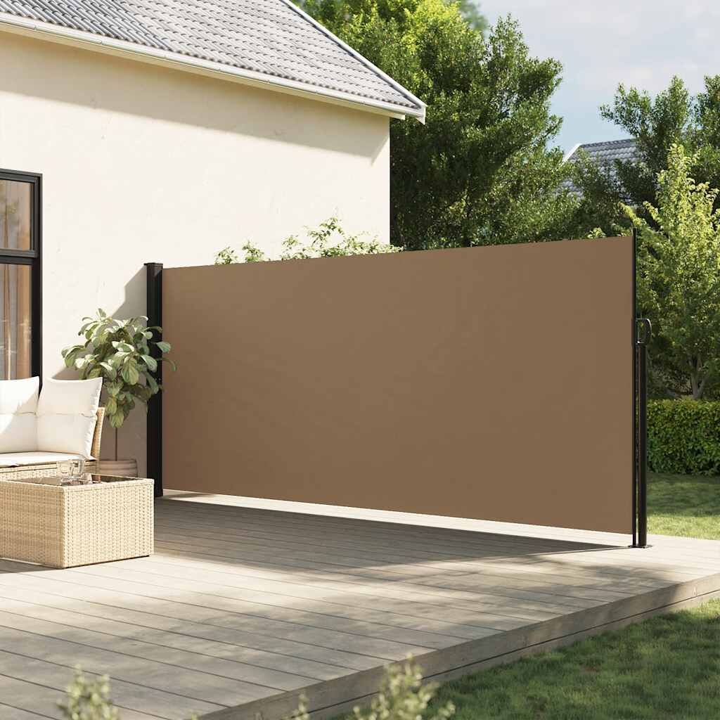 vidaXL Uittrekbaar Windscherm 160x300 cm Taupe - Zo Goed Als Nieuw!